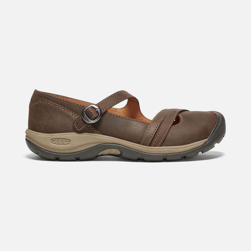 Slip-On Keen Femme Marron | Presidio Ii Cross Strap | ODKQL-1684